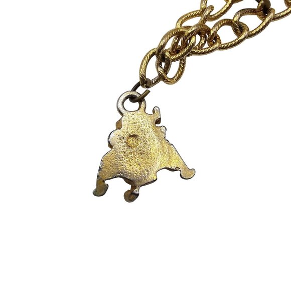 Vintage Apollo 11 1969 First Man On The Moon Gold Tone Charm Bracelet - Picture 9 of 11